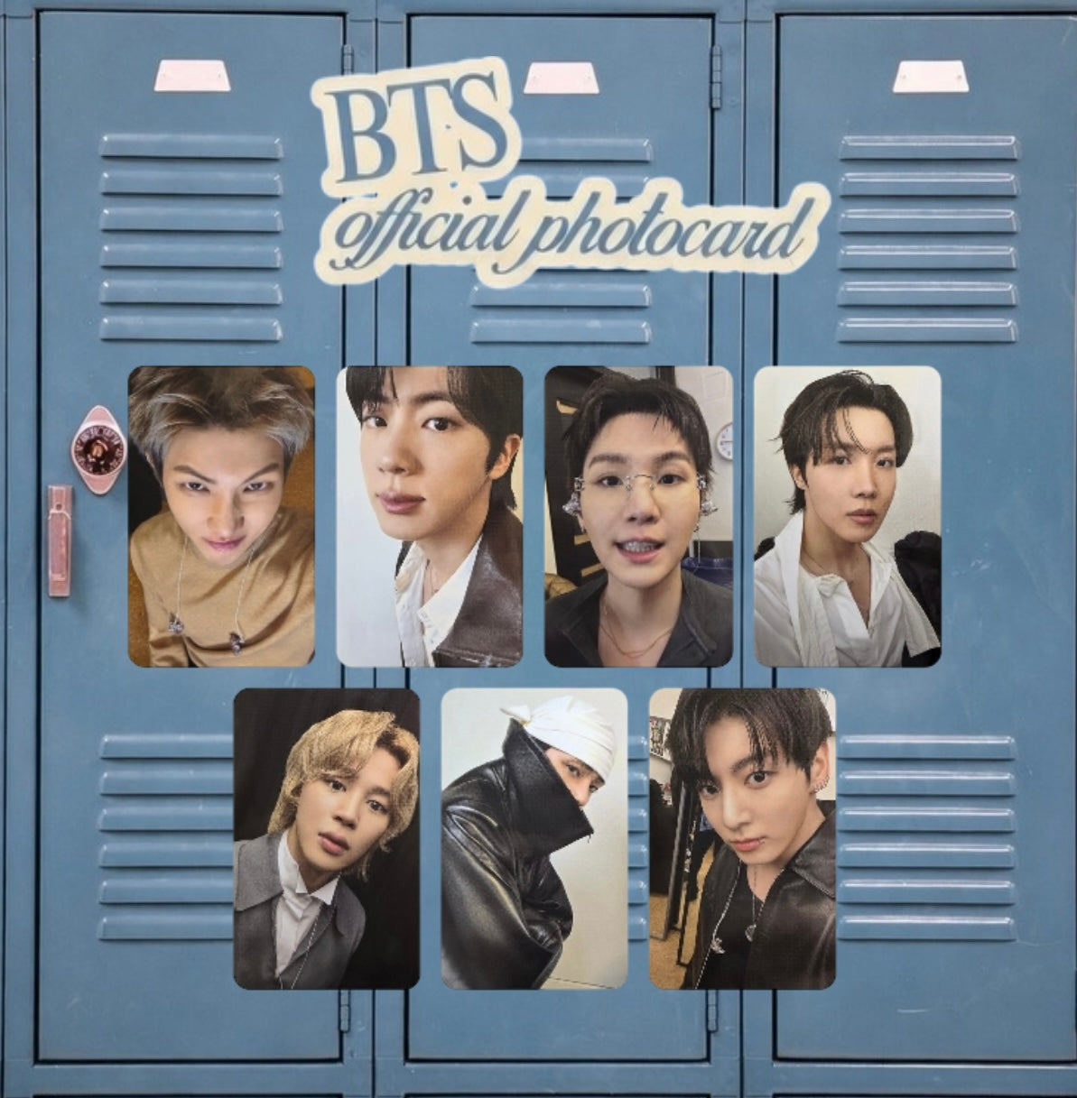 BTS ARIRANG LUCKY DRAW PICKUP BUSAN photocards fanmade