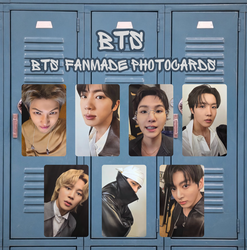 BTS ARIRANG LUCKY DRAW PICKUP BUSAN photocards fanmade