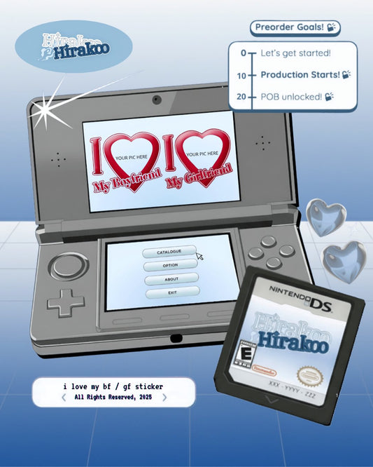 I ❤️ MY BF / GF custom sticker