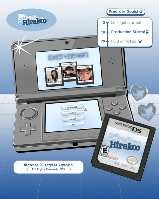 Nintendo DS game acrylic keychain