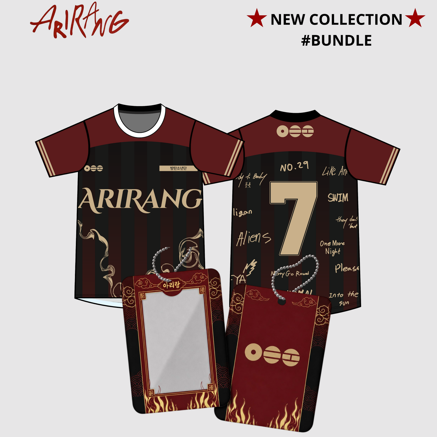 ARIRANG (BTS) OVERSIZE JERSEY + PC HOLDER BUNDLE