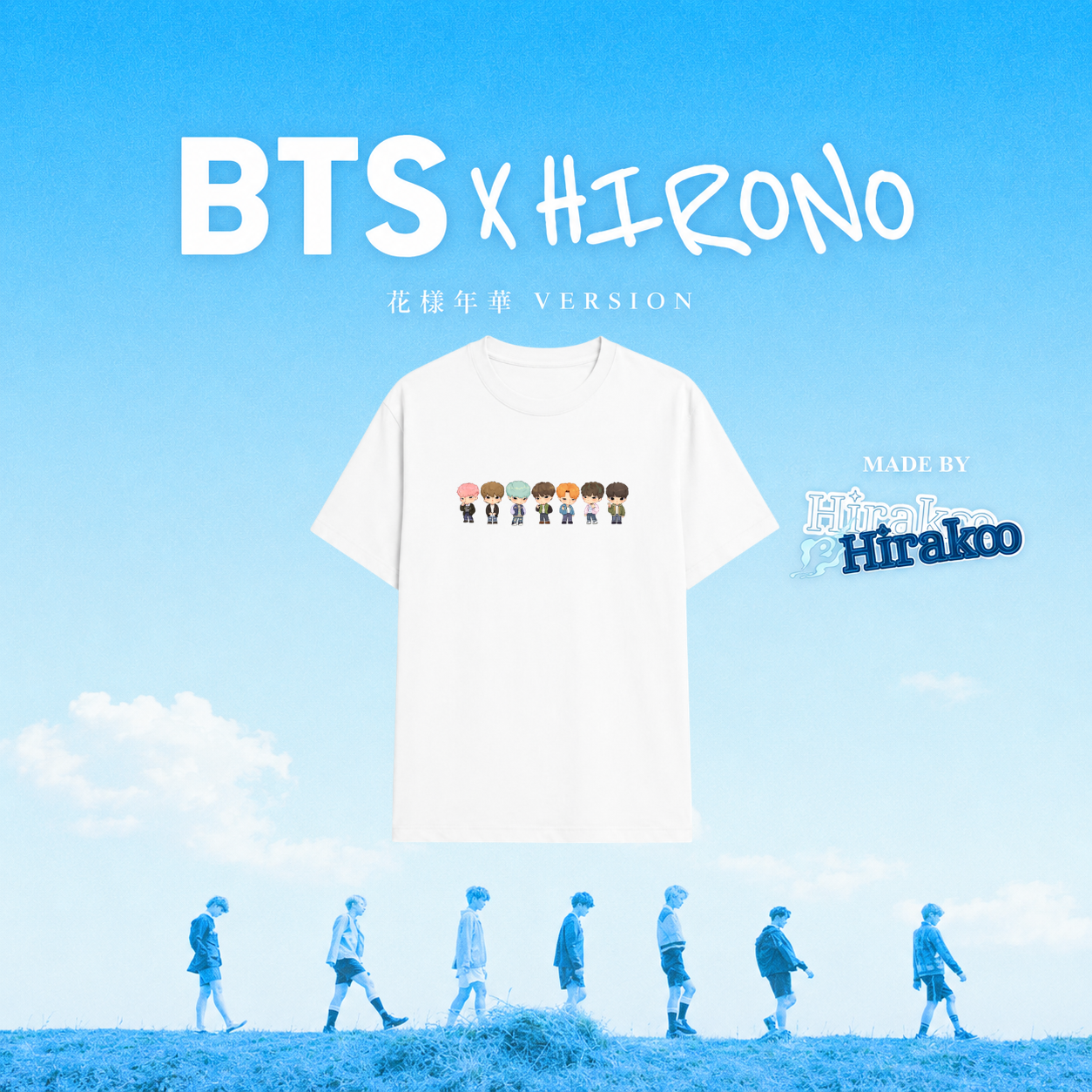 [PREORDER] : BTS HIRONO x HYYH TEE