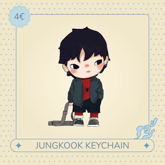 Jungkook hirono x spiderman keychain