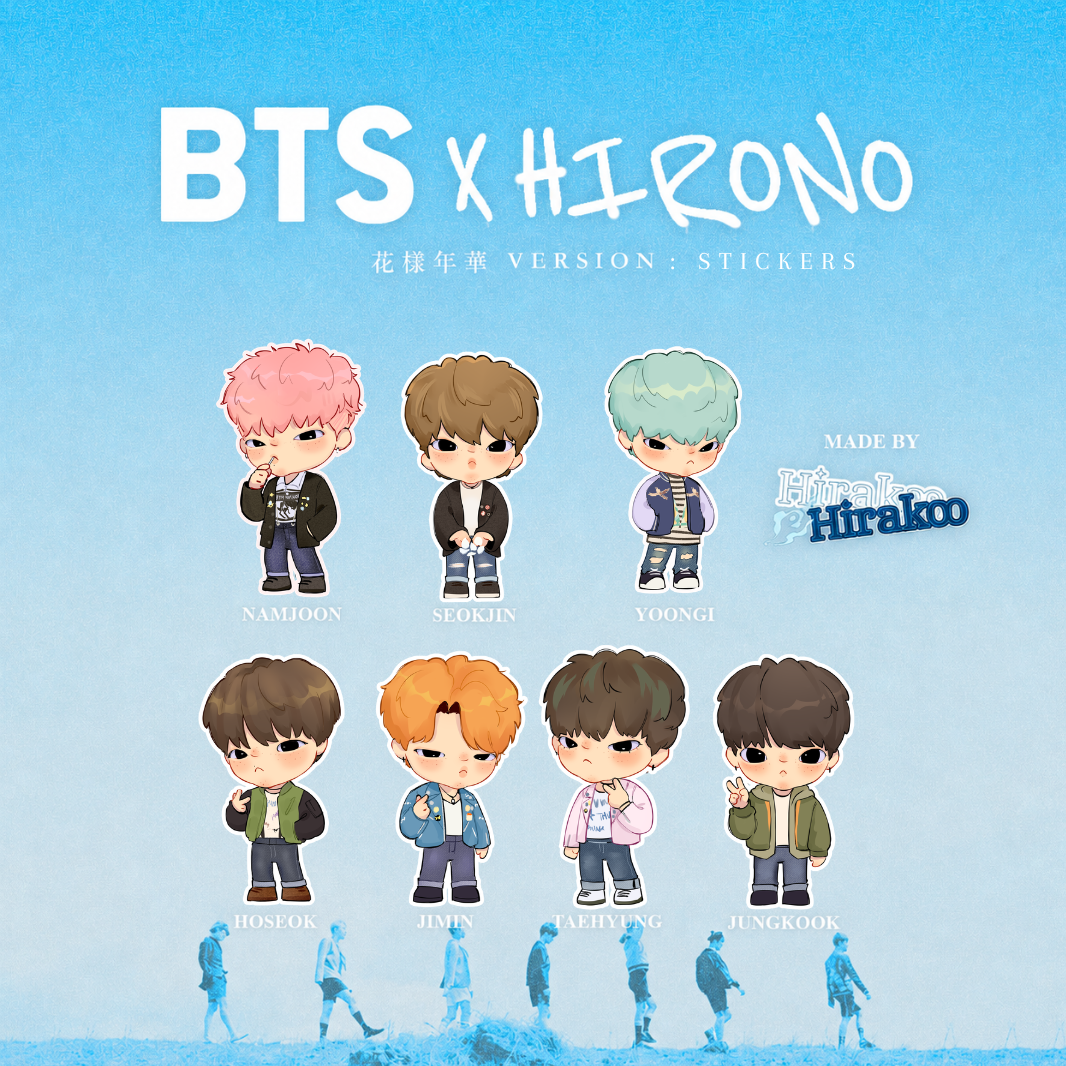 BTS HIRONO x HYYH STICKERS