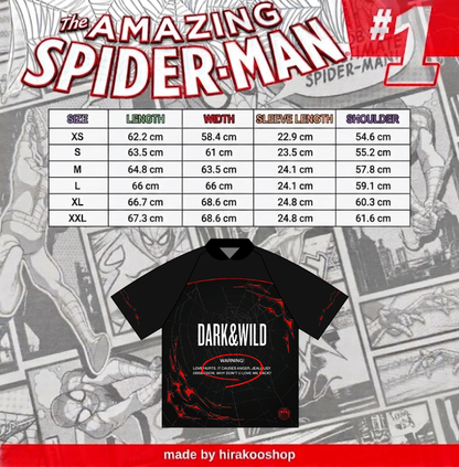 [PREORDER] BUNDLE DARK & WILD X SPIDERMAN OVERSIZE JERSEY + SPIDEYKOO KEYCHAIN
