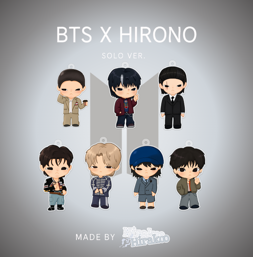 [PREORDER] BTS HIRONO x KEYCHAINS