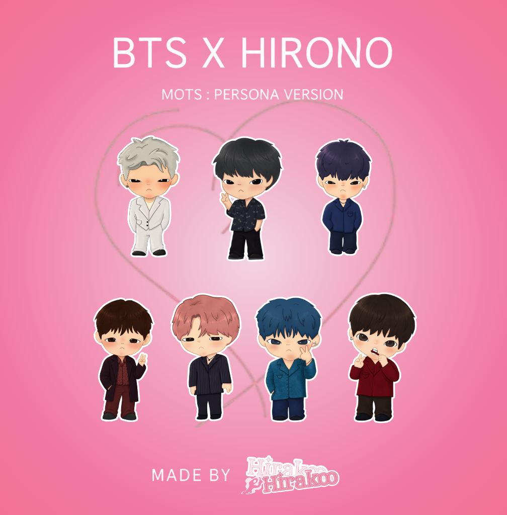 BTS HIRONO STICKERS