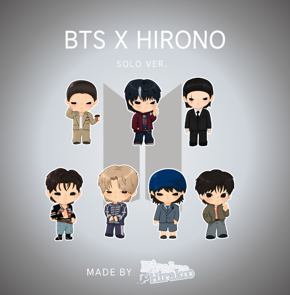 BTS HIRONO STICKERS