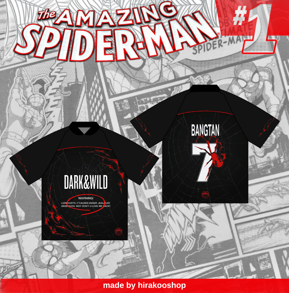 [PREORDER] DARK & WILD X SPIDERMAN OVERSIZE JERSEY